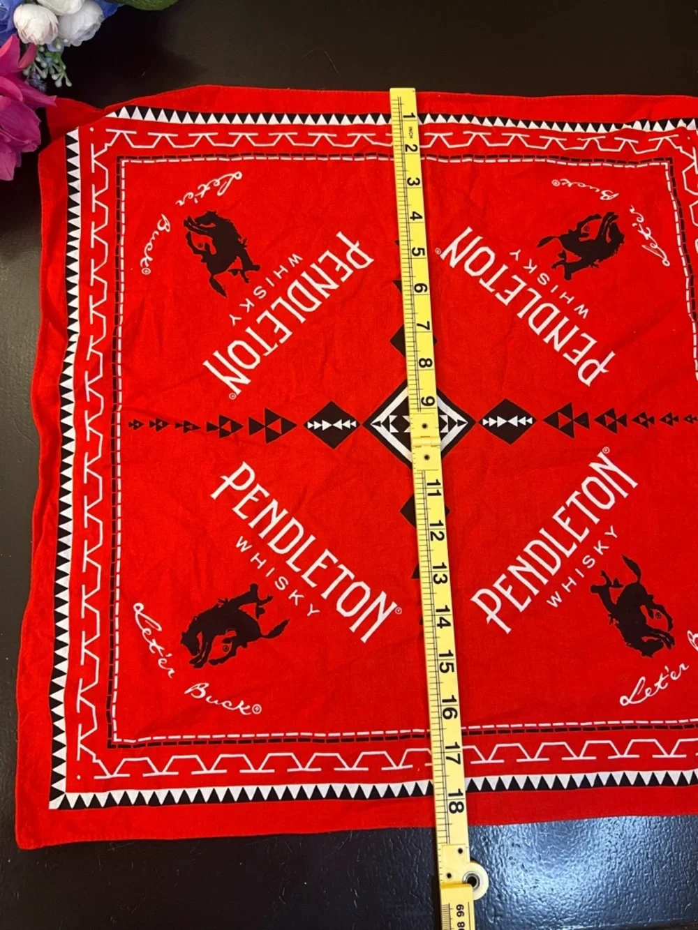 PENDLETON‎ WHISKY Bandanas Scarves PBR Rodeo RED Bucking Bronco